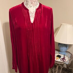 Sundance Rich Maroon/Red Velvet Dress